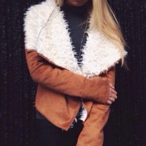 Brandy Melville cozy suede jacket
